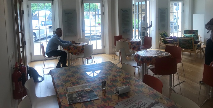 Workwise & Engie -redecoration works in canteen at Black Cultural Archive