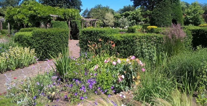 Lonon in Bloom gold award-winning flower gardens in Brockwell Park