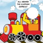 'all aboard the Clapham Express' play train for inclusive Playpark