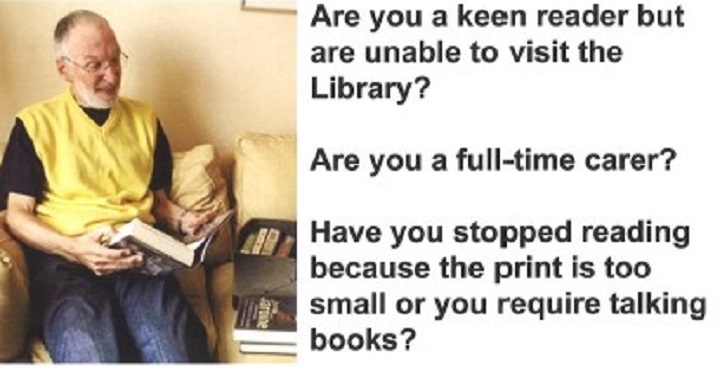 Extract from library home visits poster