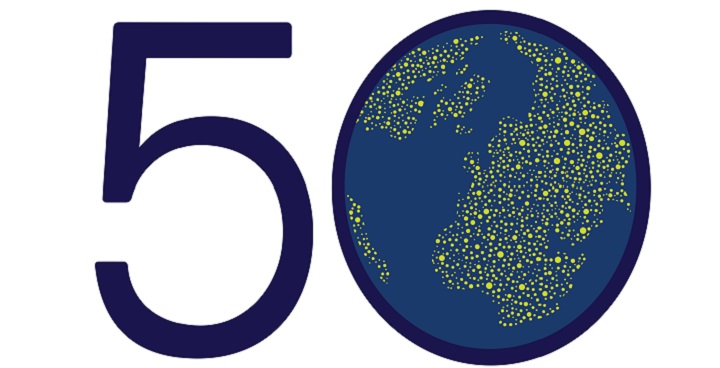 Earth Day 2020 50th year logo