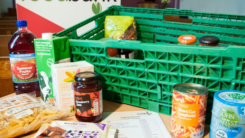 Waterloo Foodbank food basket