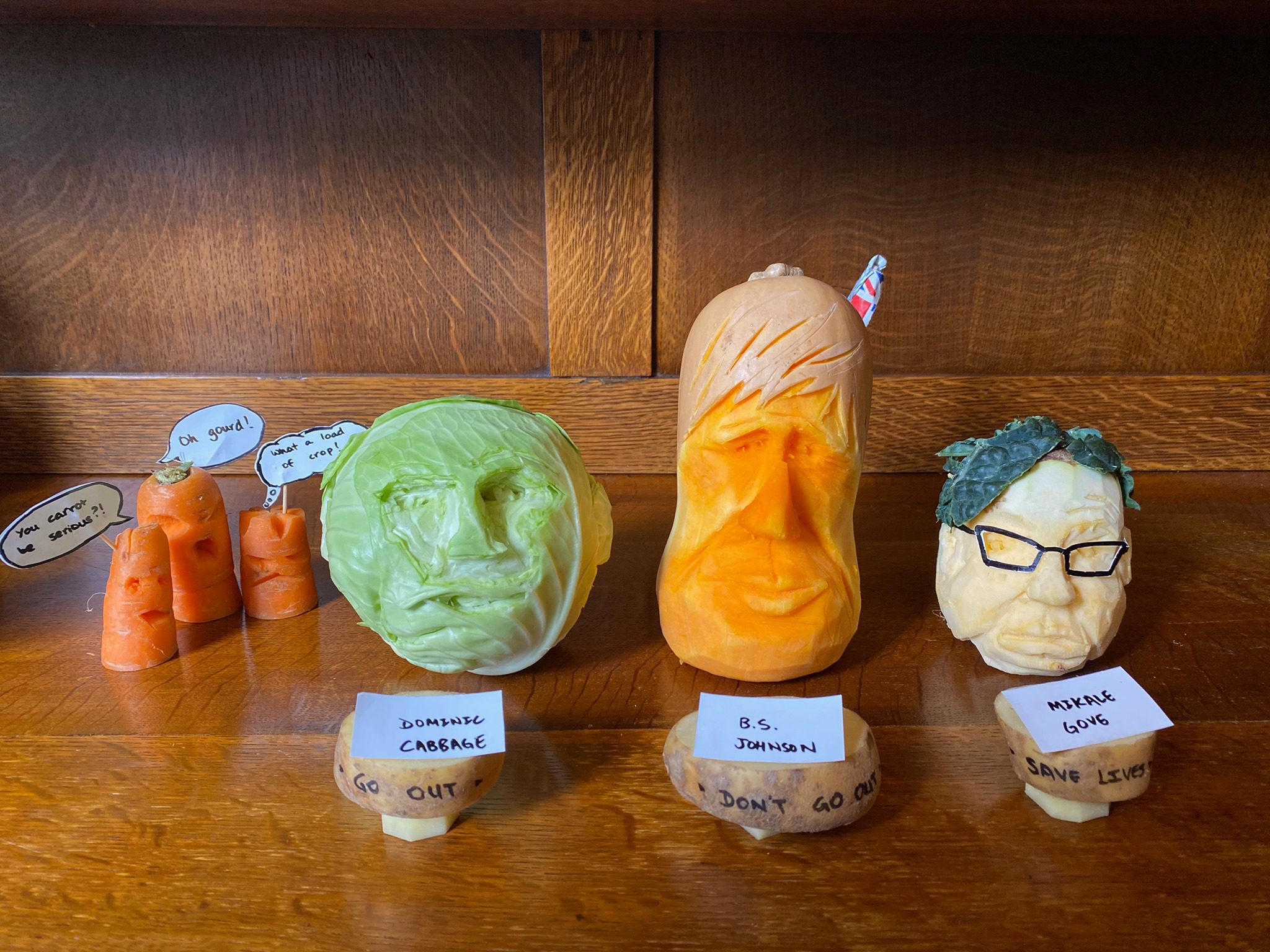 Artist’s portrait leads the field in virtual veg show