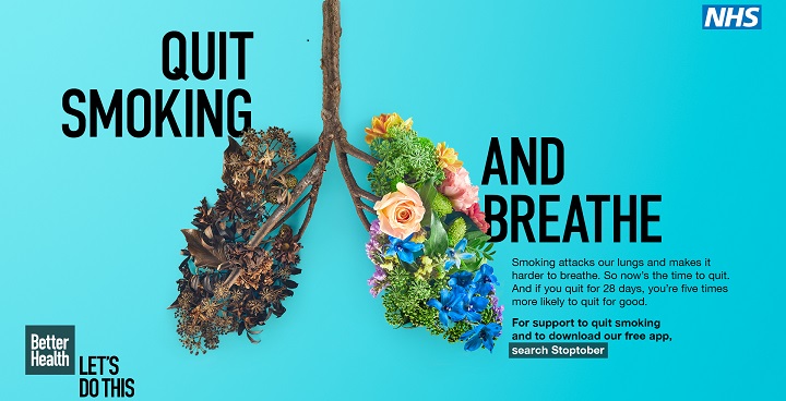 Quit smoking and breathe - Stoptober 2020