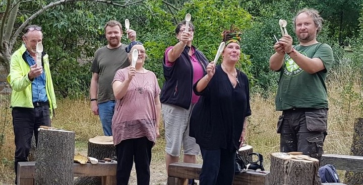 Loughborough Farm spoon carving workshop pre-Covid