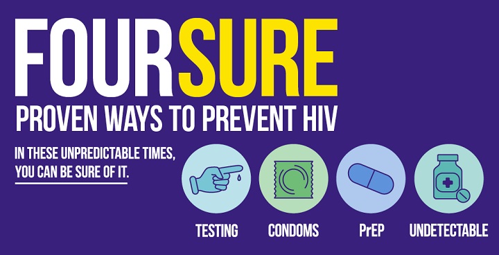 ‘Four Sure’ reminds Lambeth of four ways to prevent HIV