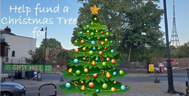 artist's impression of Christmas Tree at Gipsy Hill