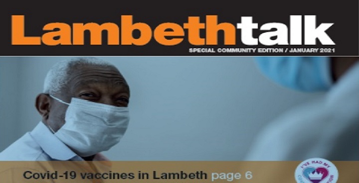 Love Lambeth Jan 2021 special community edition banner and cover photo