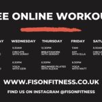 Instagram Fitness sessions schedule