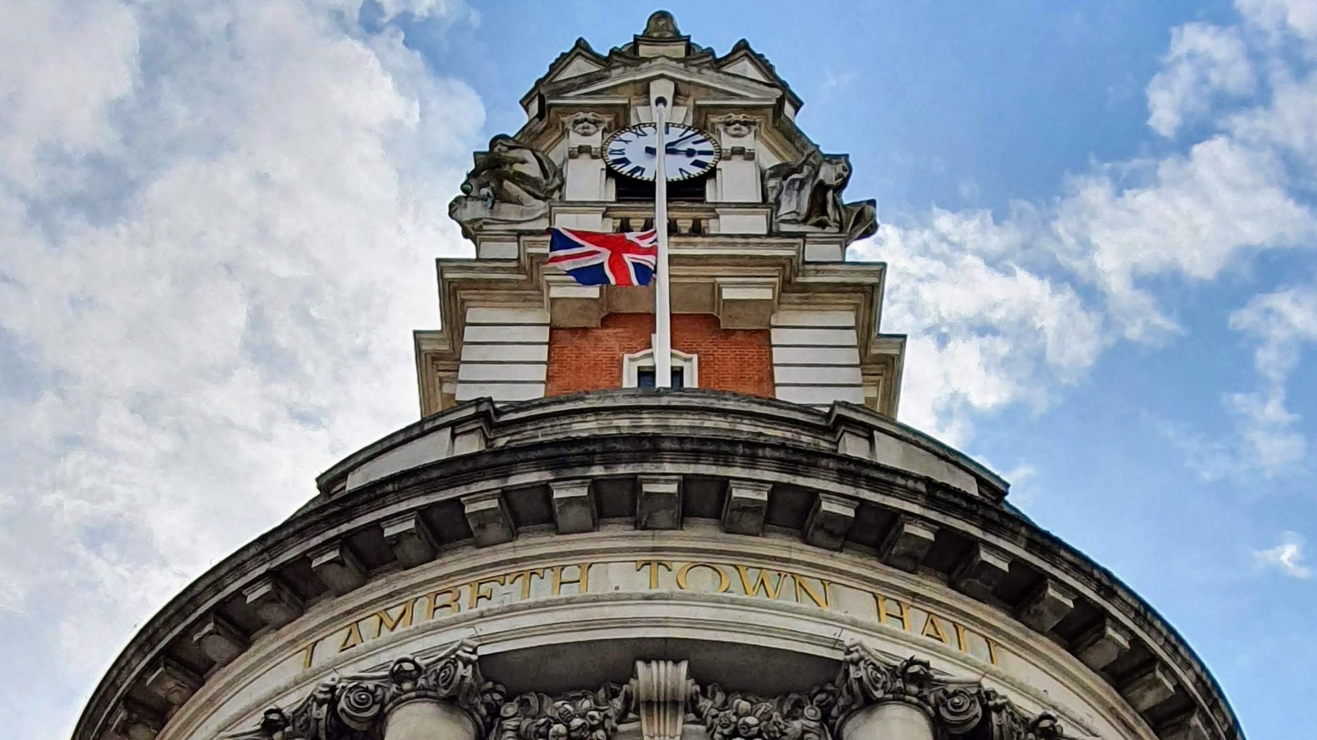 Town Hall half-mast