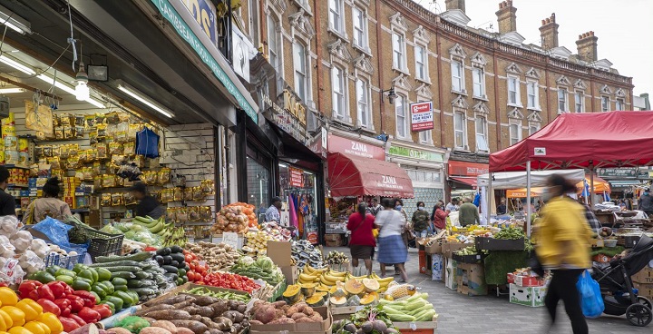 Brixton market veg stall