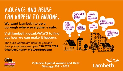 Online event: Tackling Violence and Against Women and Girls in Lambeth