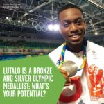 Olympic athlete Lutalo Muhmmad for Lambeth Gifted & talented sports scheme 