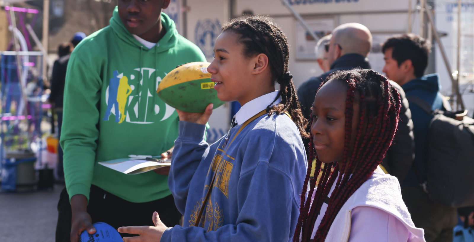 image of young people at the Child Friendly Lambeth event on Windrush Square
