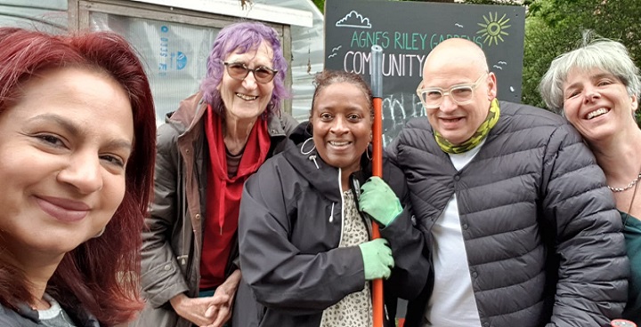 Lambeth volunteers at Agnes Riley community garden