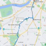 map of the Mental Health Week Walk Clapham-Vauxhall May 2022