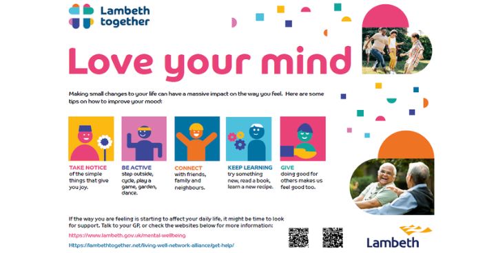 Join Lambeth online and Love Your Mind