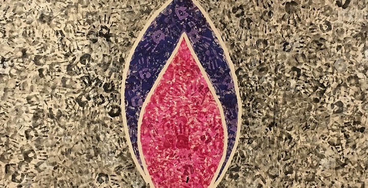 Holocaust Memorial Day 'flame' mosaic