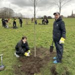 Elm Green school students help plant woodland in Brockwell Park 