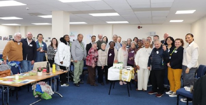 Patients,NHS staff, GP surgery staff, celebrate 10 years of growing food in the gardens of GP surgeries and hospitals