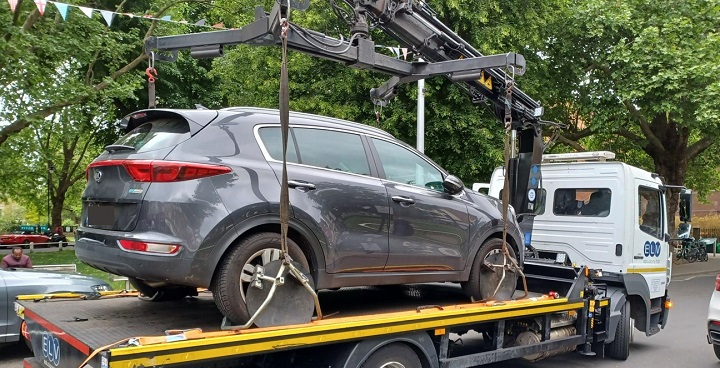 Blue Badge Day of Action - car seized