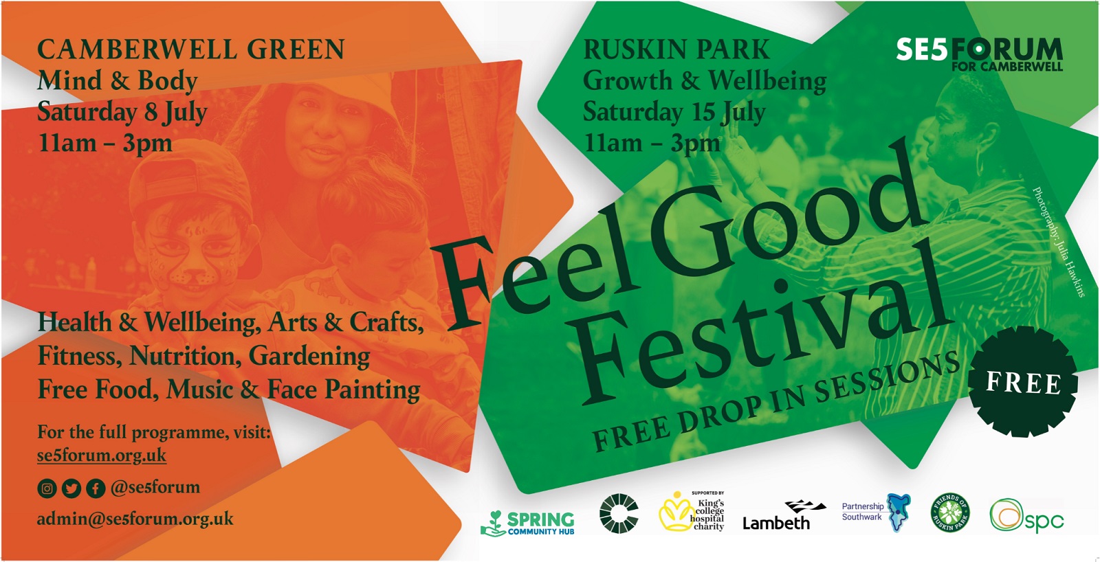 Camberwell Feel Good Festival returns  with free health, wellbeing and creativity for all   