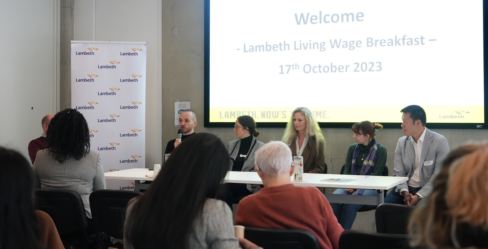 Living Wage Breakfast launch - panel