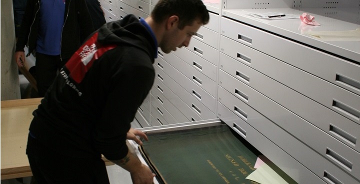 Moving documents from Minet Library to Lambeth Archives new location on Brixton Hill