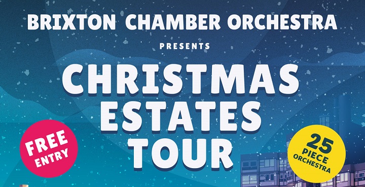 Christmas Tour poster Brixton Chamber Orchestra estates Tiour
