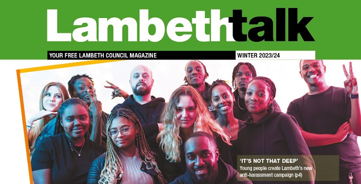 Front cover of December 2023's Lambeth Talk