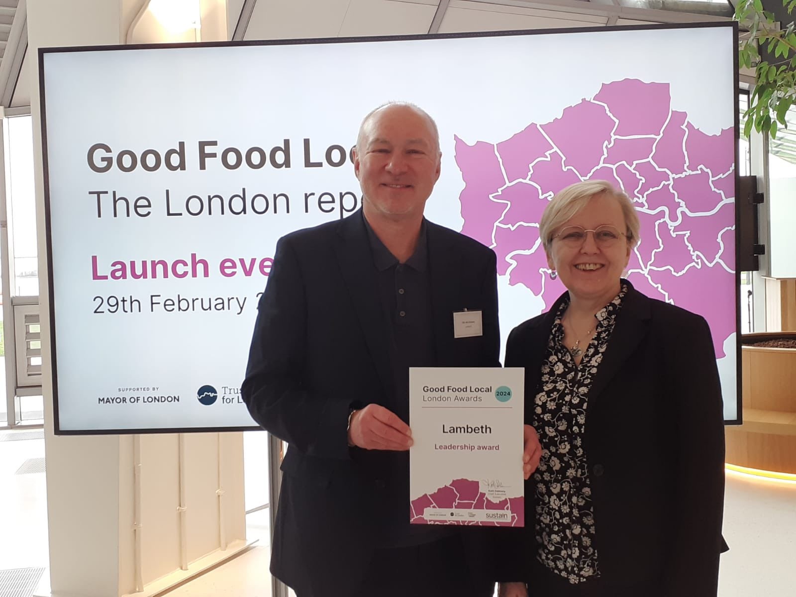 Lambeth: Recognition for ensuring good food for residents