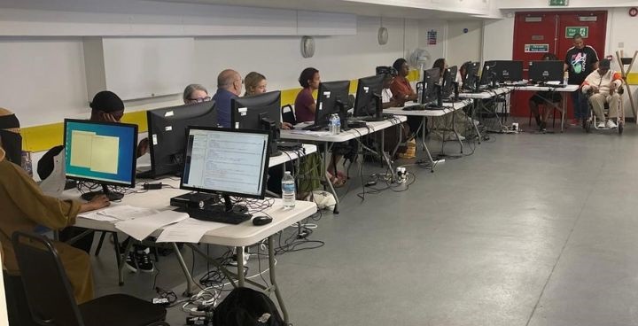 Millennium Community Services women's IT coding class at Southwyck Coding Centre