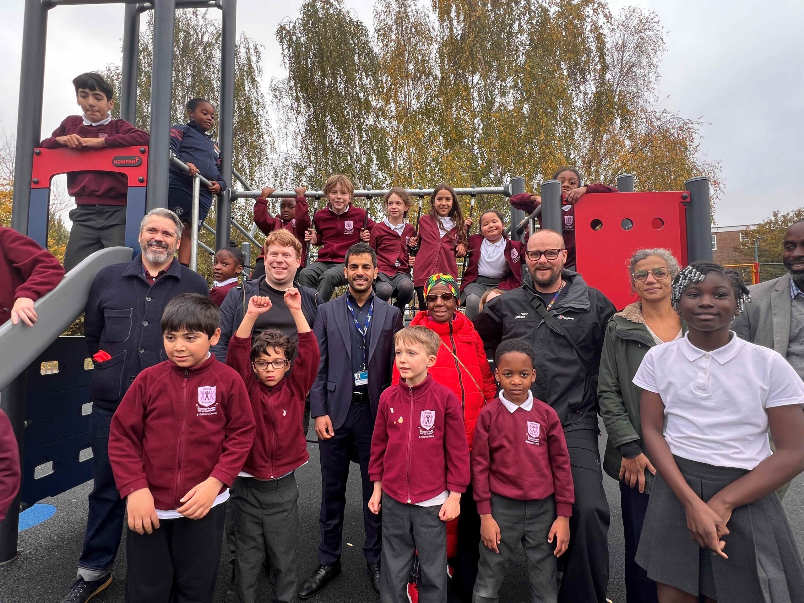 Refurbished playground opens at Milkwood Community Park