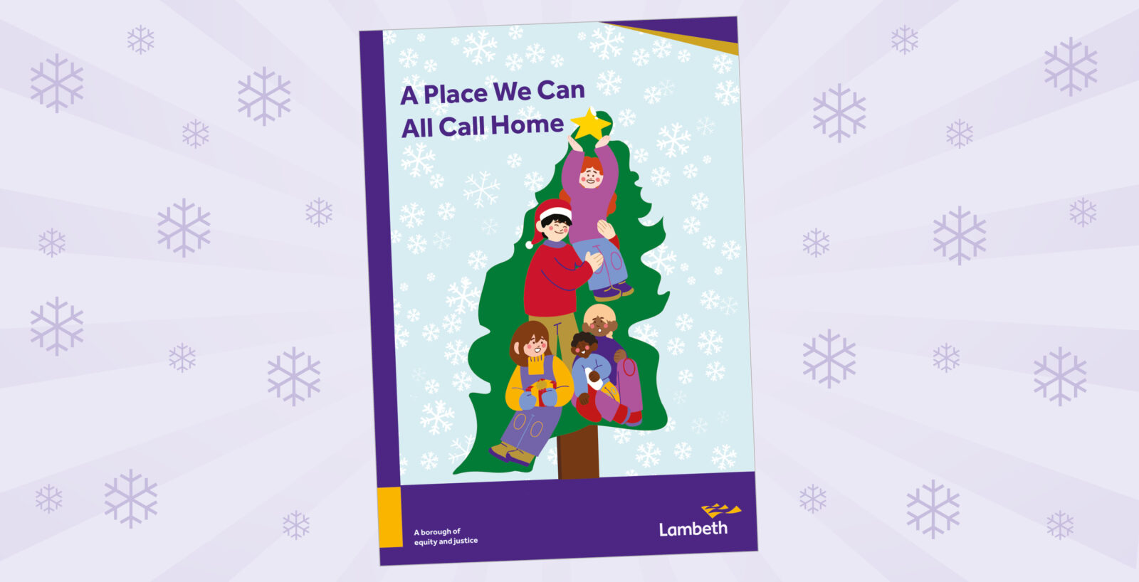 Lambeth College students designed present appeal poster