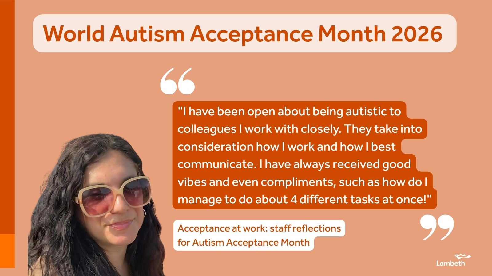 Acceptance at work: staff reflections for Autism Acceptance Month