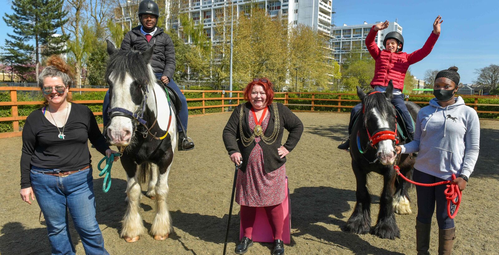 Cllr Annie Gallop at Ebony Horse Club