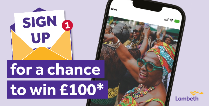 Sign up for a chance to win £100